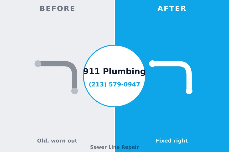 Before and after: plumbing company Grosse Pointe Park, MI